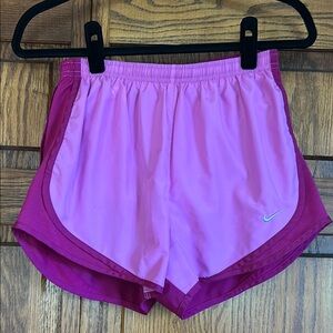 Nike Women's Two-Tone Pink Athletic Shorts